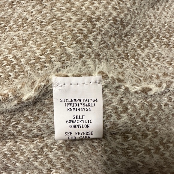 Taupe and Cream Textured long Sleeve Open Cardigan. Sizes S-3XL.  NEW! - Picture 4 of 4